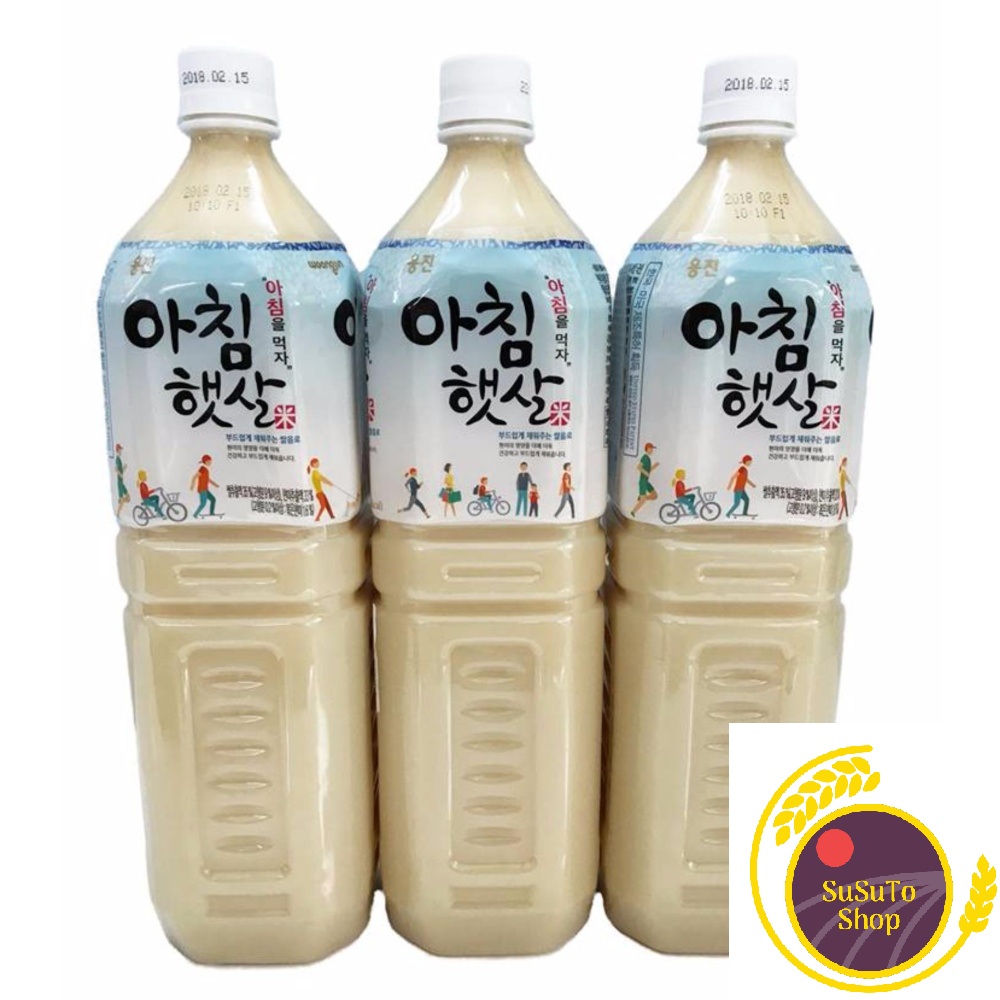 Combo 3 chai sữa gạo Woogjin Hàn Quốc 1.5l HuTo Store