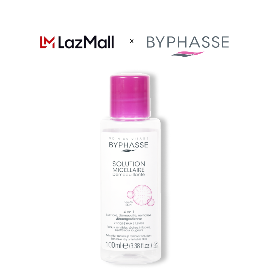 Nước tẩy trang 100ml làm sạch sâu cho da nhạy cảm byphasse micellar make-up remover