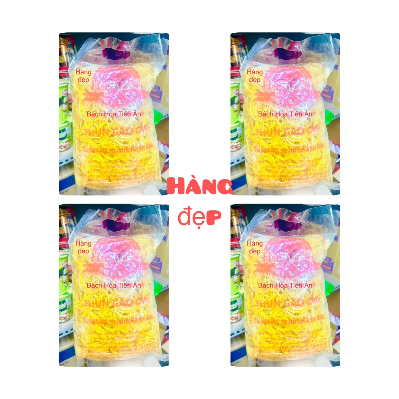 Dây thun cao cấp 3 cỡ nhỏ - trung - đại bịch 500g