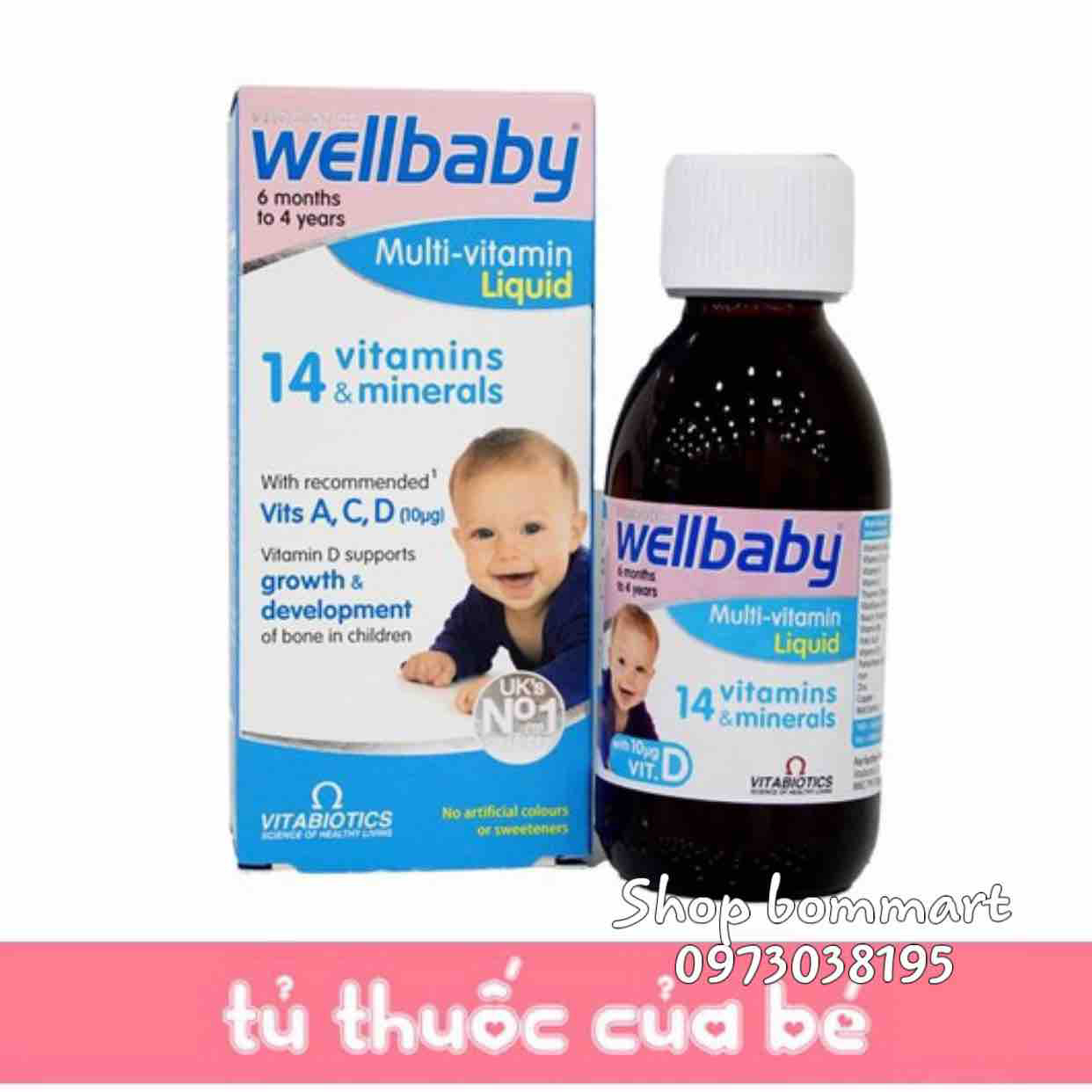 Vitamin tổng hợp tăng đề kháng ăn ngon wellbaby uk