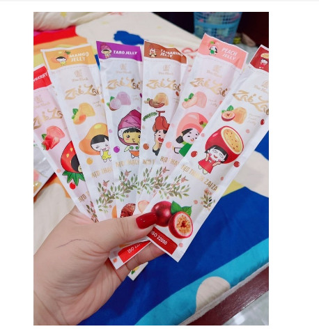 [Siêu Rẻ] Túi 320g Kẹo Thạch Zai Zai thanh dài Đức Hạnh Mix Vị cực ngon mẫu mới