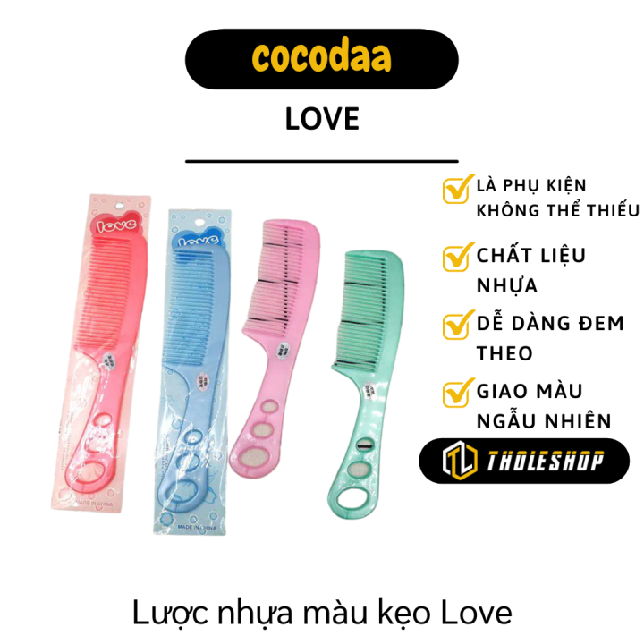 Lược nhựa - Lược chải tóc siêu xinh - Lược nhựa chải tóc giúp tóc bạn luôn suôn mượt