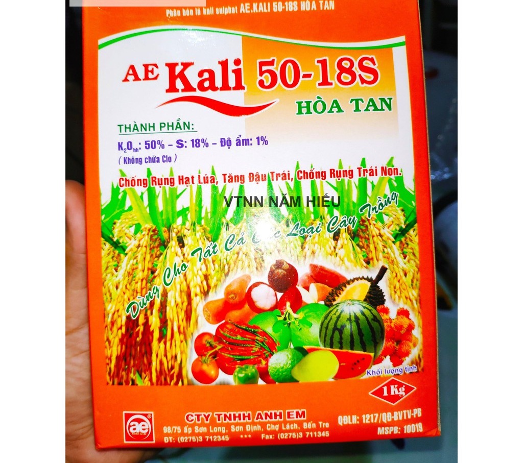 Phân bón lá kali hòa tan ae 1kg