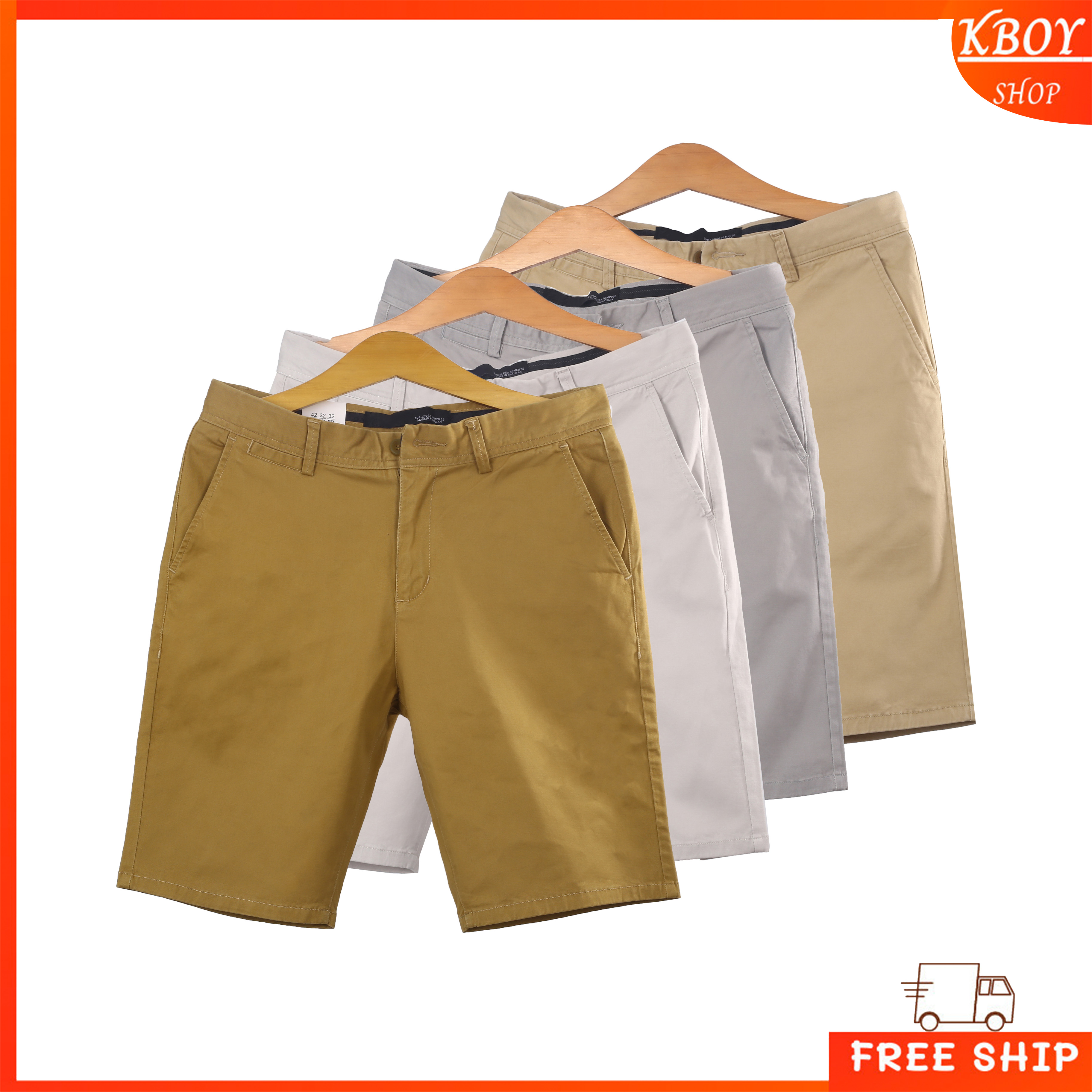 Quần short kaki nam trơn co giãn bigsize thoáng mát - Quần đùi nam hợp dáng dễ dàng phối đồ - Q01