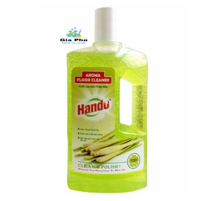 Nước lau sàn đậm đặc Hando Gia Phú 1L hương xả diệt muỗi côn trùng luôn cháy hàng