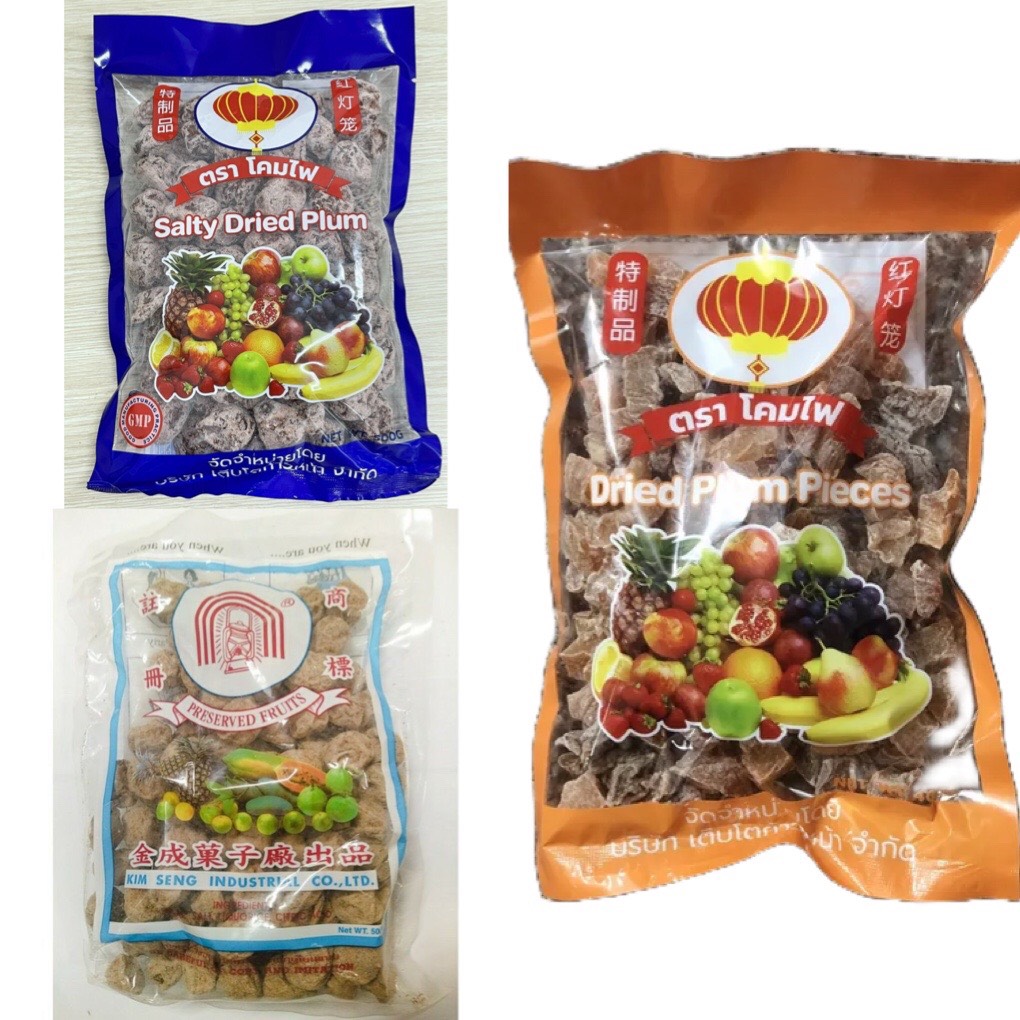 Xí muội mặn / xí muội mơ ko hạt thái lan 500gr