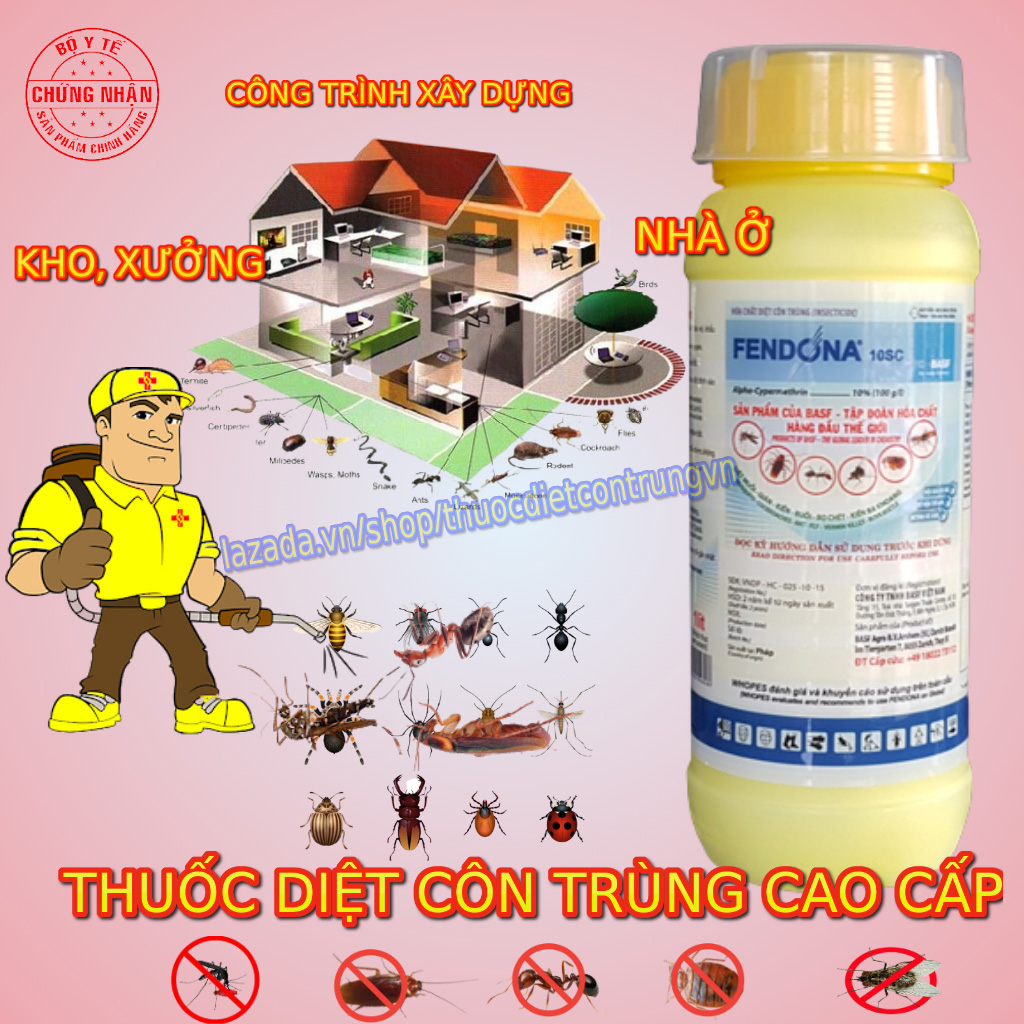 Thuốc Diệt Côn Trùng Fendona 10SC 1000ml-hiệu quả-uy tín-chất lượng
