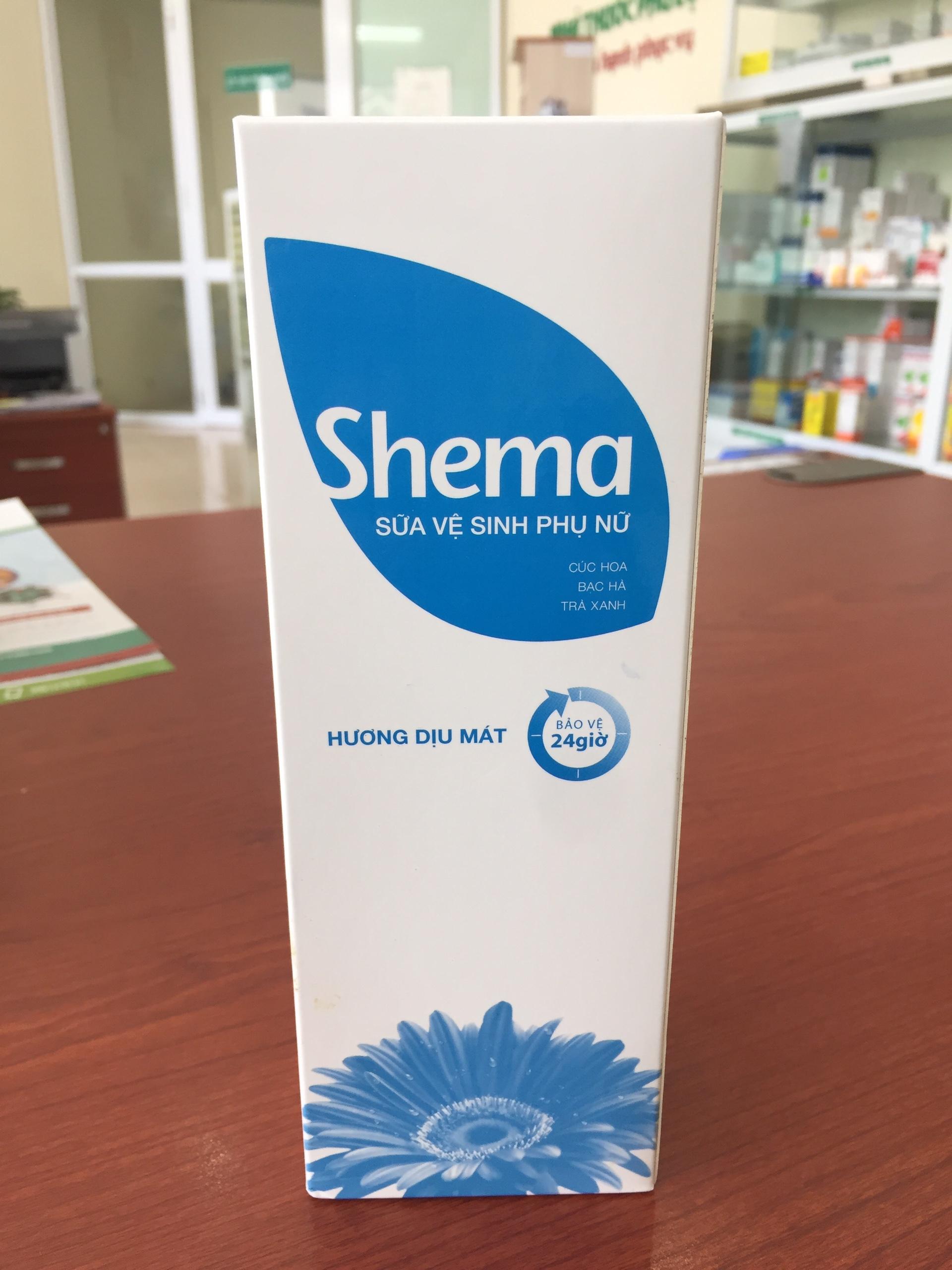 Dung dịch vệ sinh phụ nữ shema hương dịu nhẹ 250ml.