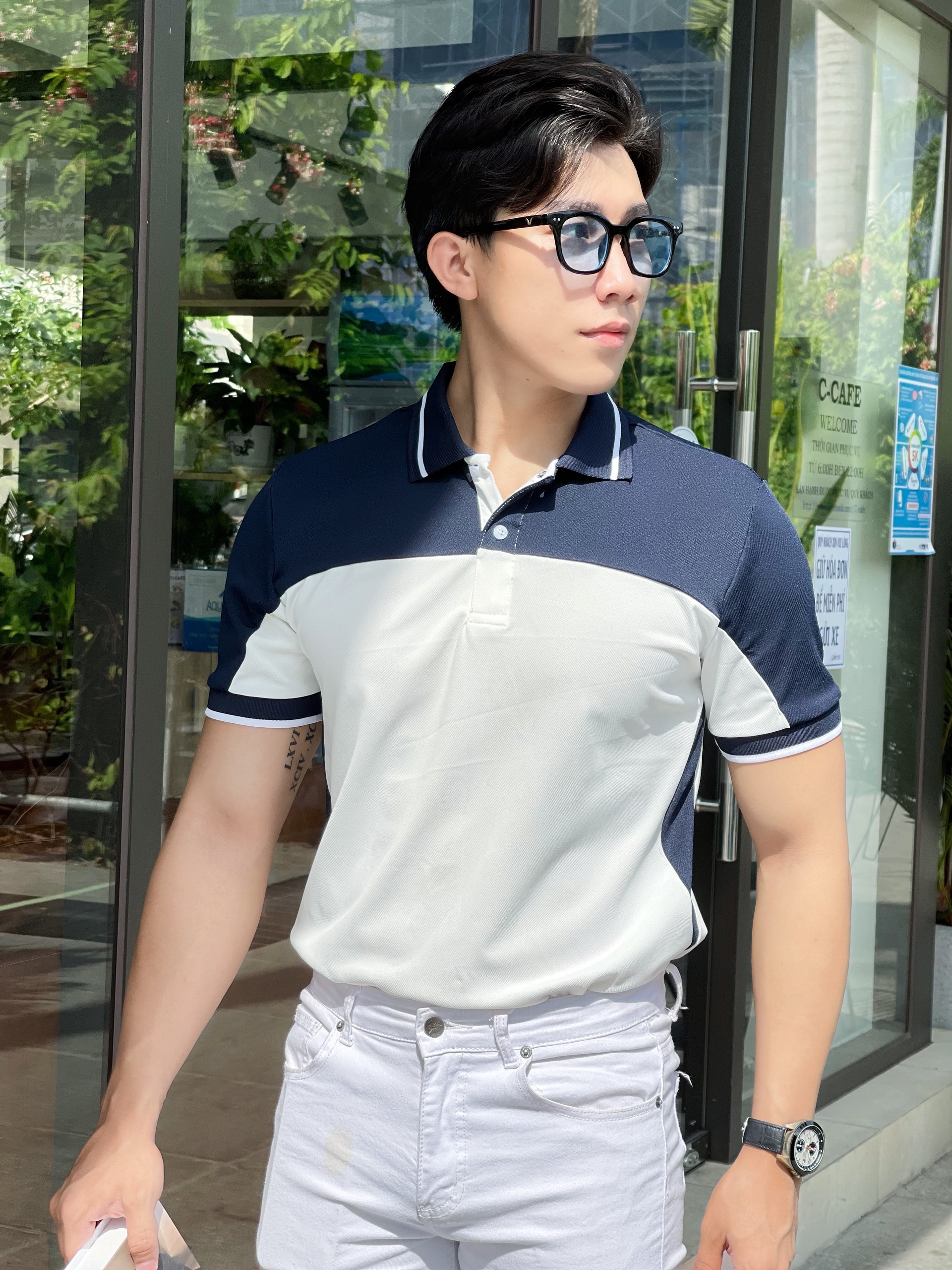 HCM) Áo thun POLO phối màu tay ngắn thời trang nam , nam tính hàn quốc tôn  dáng cho các anhem NAMLEE FASHION 