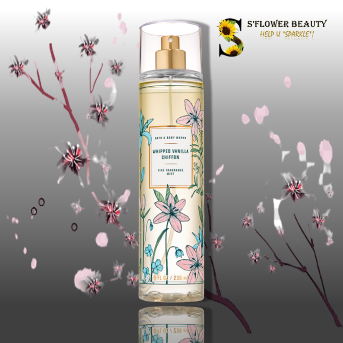 Whipped vanilla chiffon | xịt thơm nước hoa toàn thân bath & body work fine fragrance mist