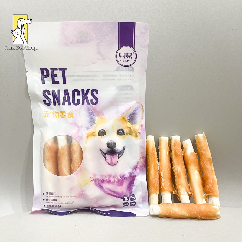 Bánh thưởng dành cho chó Pet Snacks - Dạng Gà gói sữa que