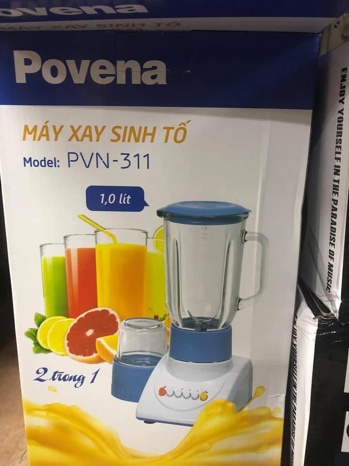 MÁY XAY SINH TỐ POVENA PVN-311 350W 2 cối xay