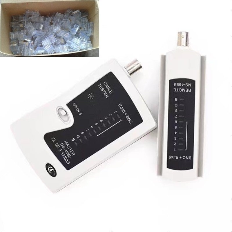 Hộp test mạng đa năng RJ45 và cáp đồng trục BNC cao cấp Tặng 20 hạt mạng RJ45 Giá 150,000 Đồng*Miễn phí vận chuyển