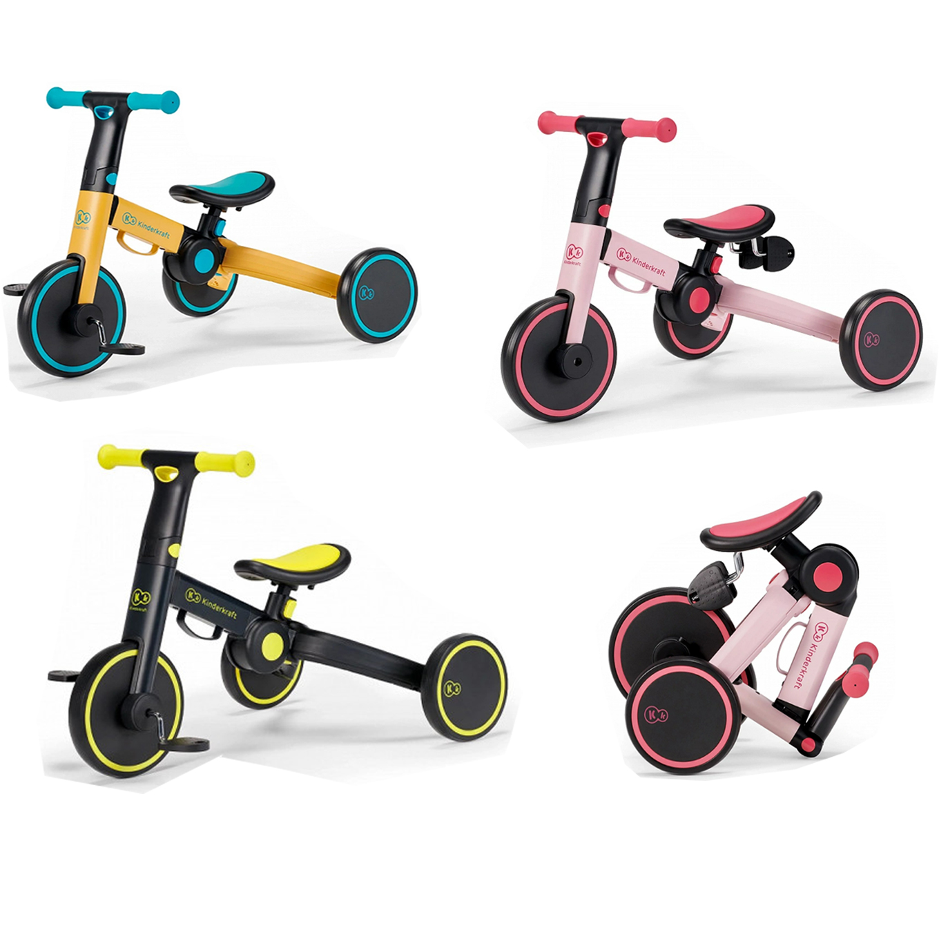 Xe đạp thăng bằng kiêm chòi chân 3in1 cho bé Kinderkraft 4TRIKE  BẢO HÀNH