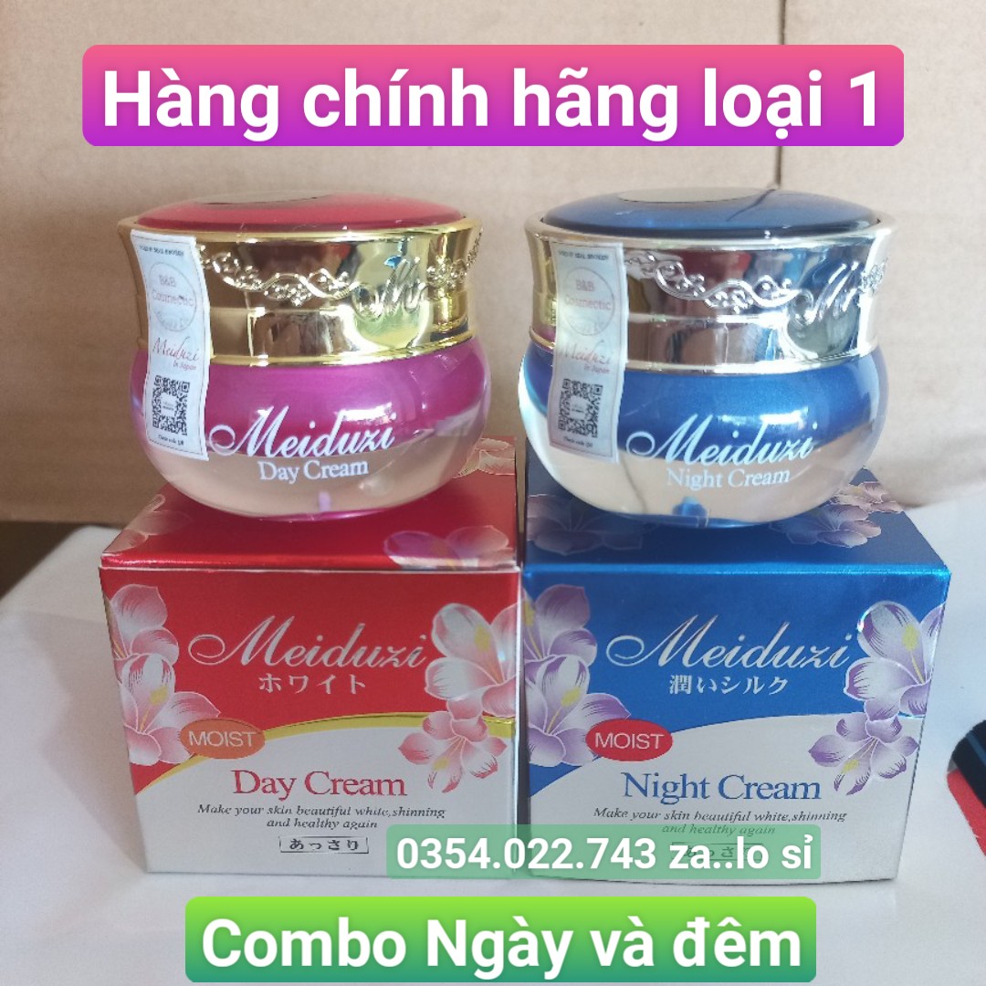 [Hàng chuẩn] Bộ Kem Meiduzi ngày & đêm - Nám, tàn nhang, đồi mồi, trắng da