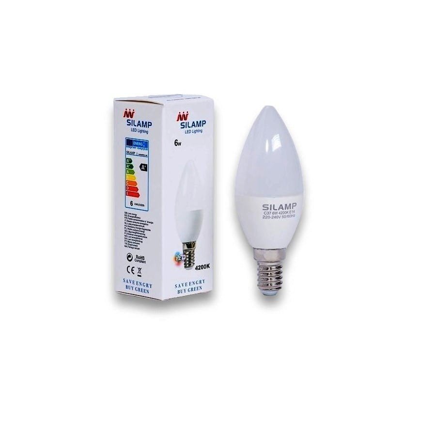 Bóng đèn led c37 đui e14 công suất 6w - bóng đèn nến
