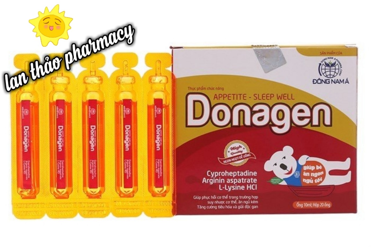 Siro Donagen gold hộp 20 ống hỗ trợ bé ăn ngon ngủ tốt