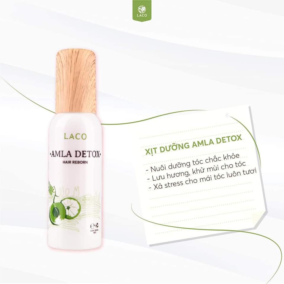 Xịt dưỡng tóc Amla Detox Laco