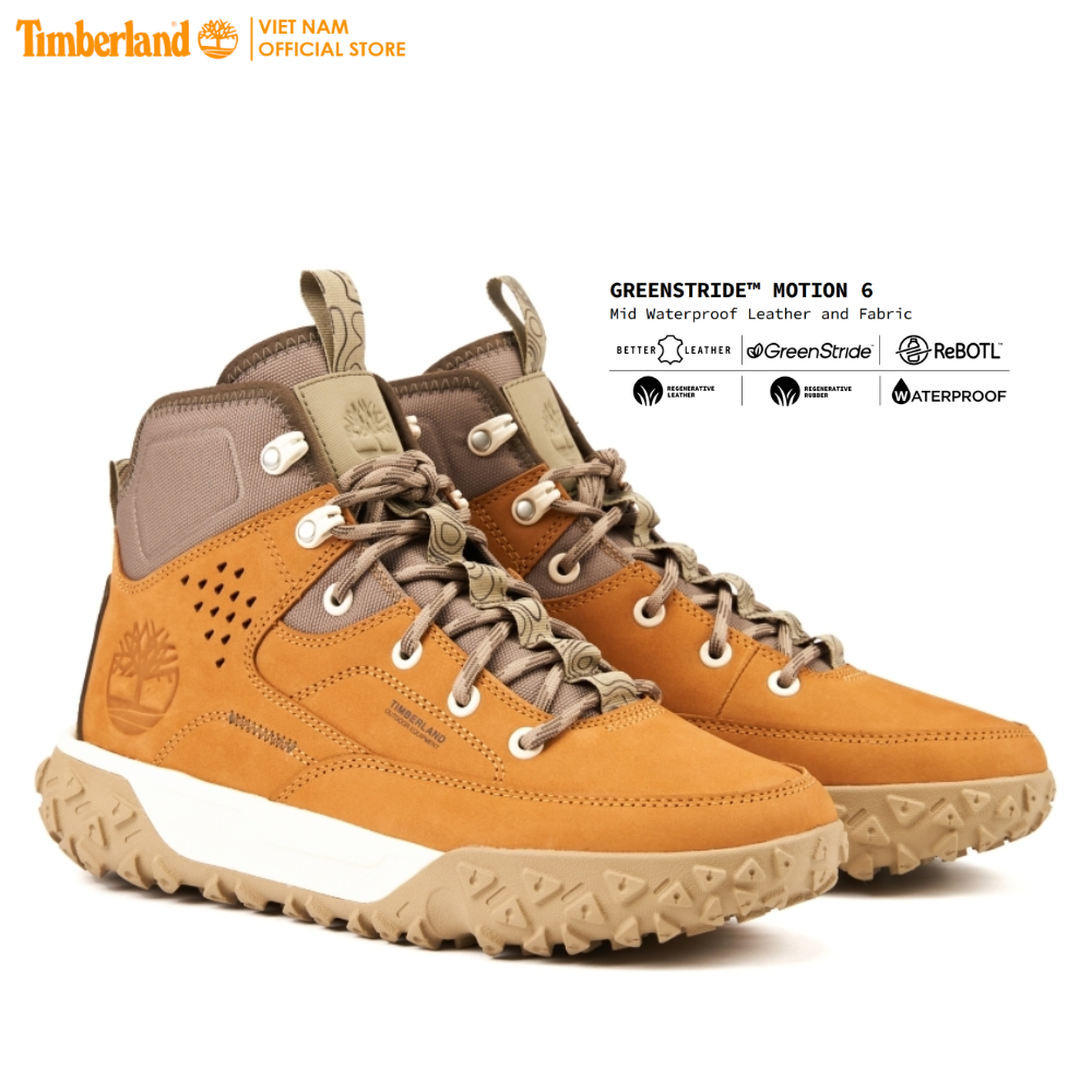 Timberland Men s GreenStrideTM Motion 6 Mid Leather Wheat Nubuck TB0A62VC24