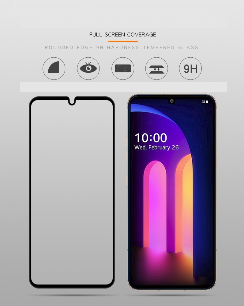 Lg v60 cường lực 3d full màn viền đen