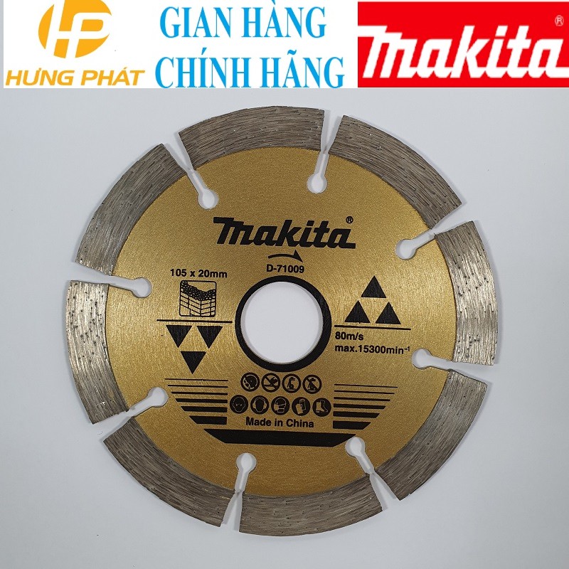 Lưỡi cắt bê tông Makita D-71009 (105Mm), chất lượng đảm bảo an toàn đến sức khỏe người sử dụng, cam kết hàng đúng mô tả
