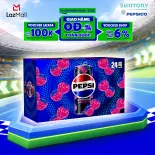 Thùng 24 Lon Nước Ngọt Giải Khát Có Gaz Pepsi Phúc Bồn Tử Không Calo, Không Đường (320ml/lon)