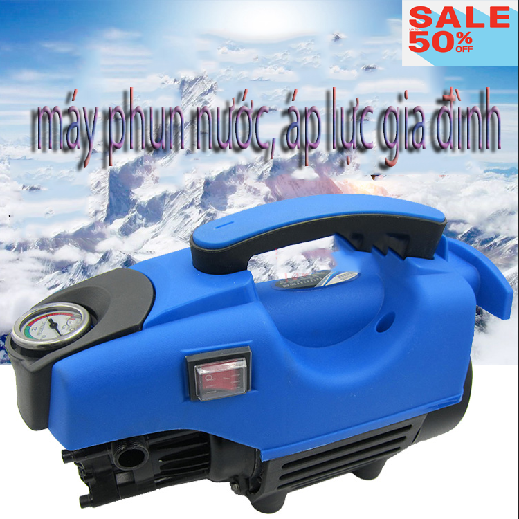 MÁY RỬA XE CỰC MẠNH -DÂY ĐỒNG SUWON F18-1800W máy phun rửa áp lực cao chổi quét xe máy xe hơi bơm nước máy bơm nước gia đình di động bảo hành 1 đổi 1 12 tháng