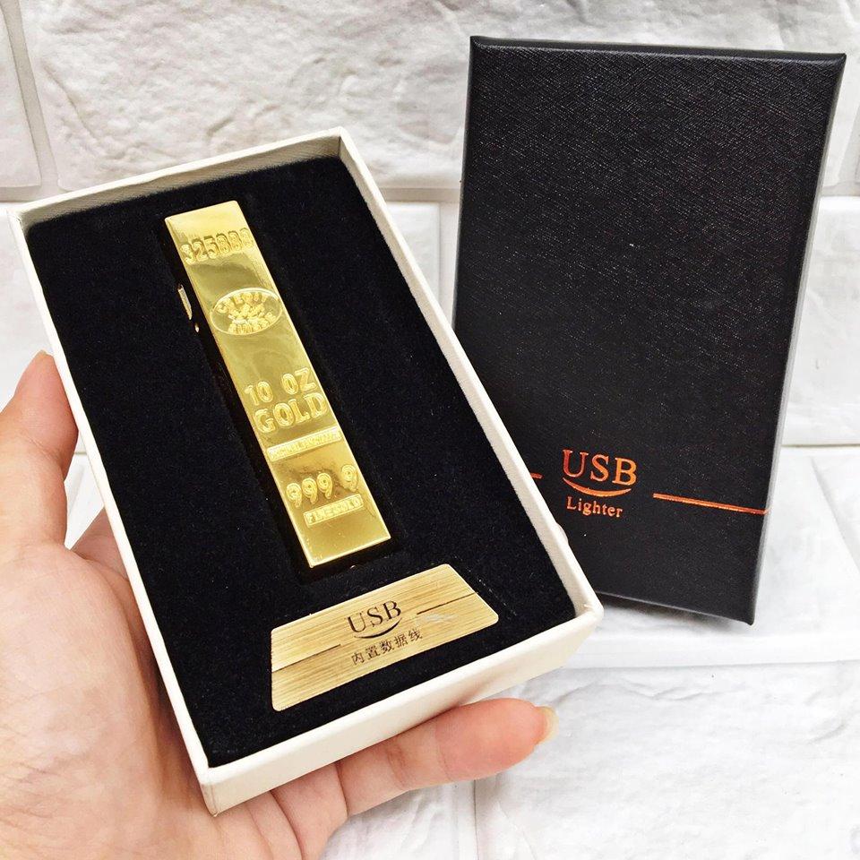 BẬT LỬA ĐIỆN HÌNH THỎI VÀNG 9999