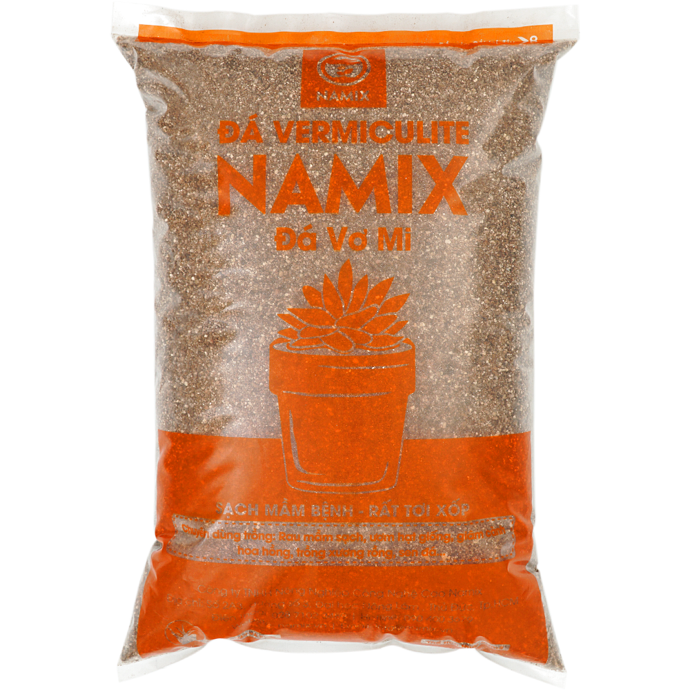 Giá thể đá vermiculite namix chuyên dùng trồng rau và hoa- gói 5dm3