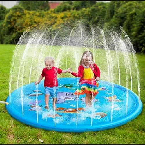 Tấm đệm phun nước cho bé 1.7m. thảm chơi phun nước cho bé. đệm nước kích thích giác quan cho bé.