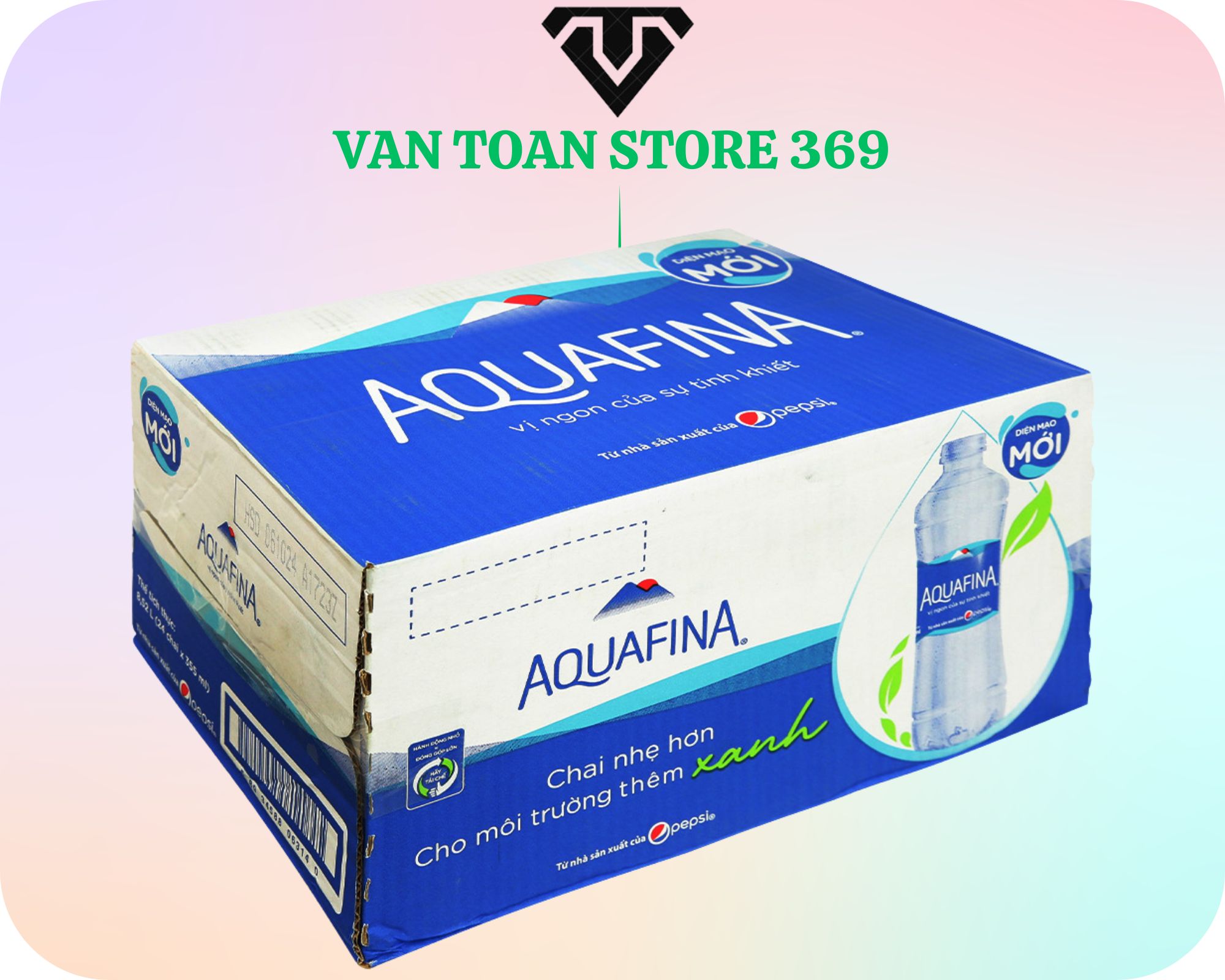 Nước uống đóng chai AQUAFINA chai 355ml