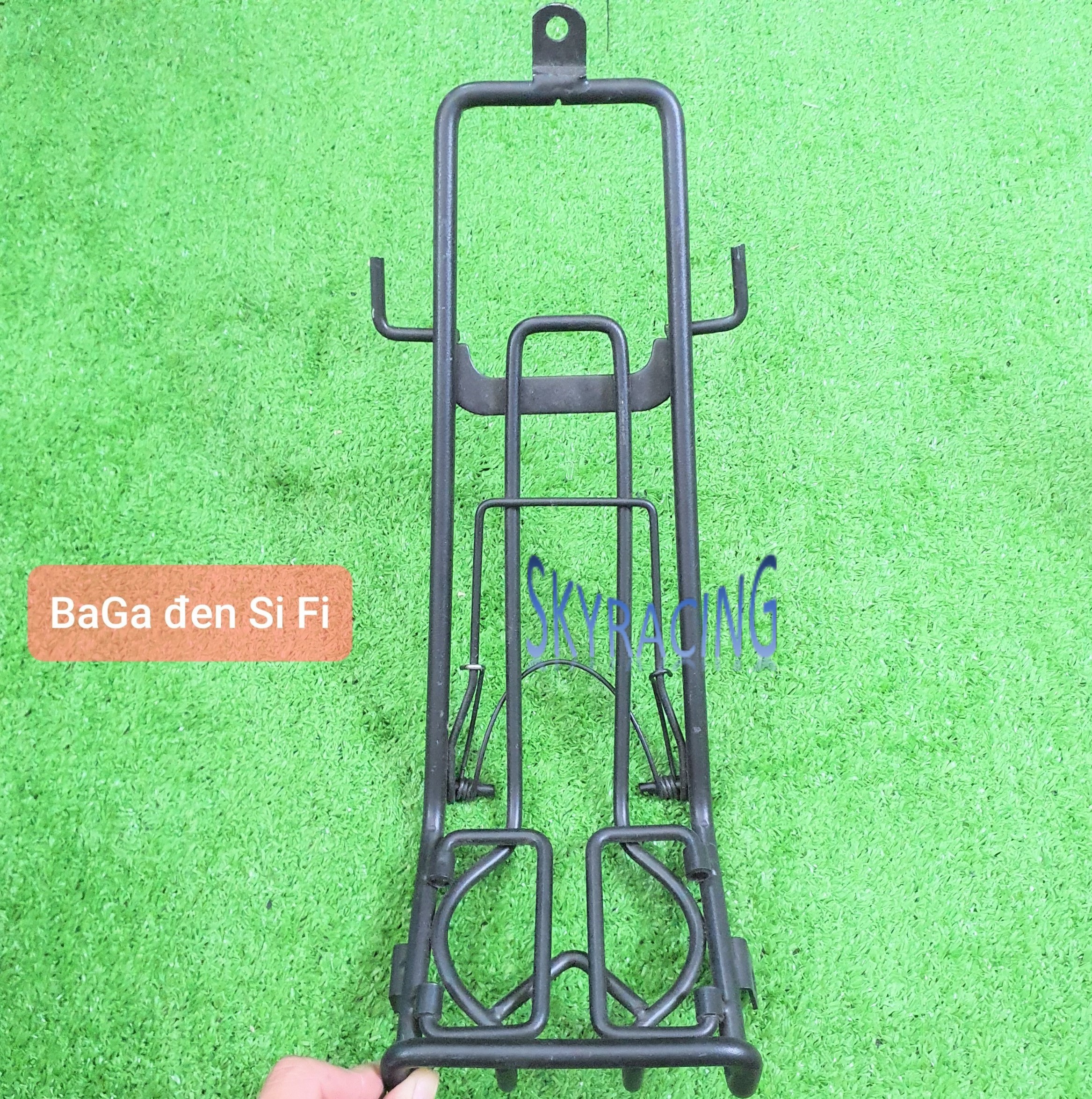 Baga giữa inox 10li sơn tĩnh điện gắn cho xe Sirius Fi