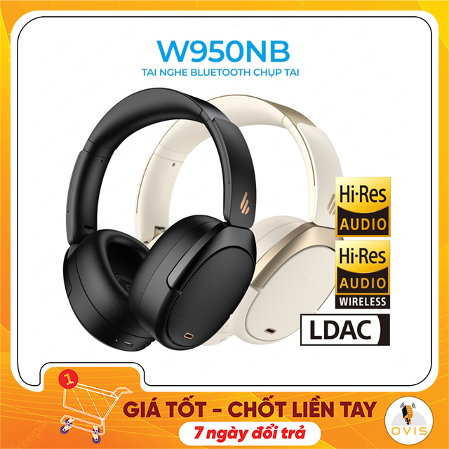 Edifier WH950NB - Tai Nghe Over-Ear Blutooth 5.3, ANC, Hi-Res Wireless