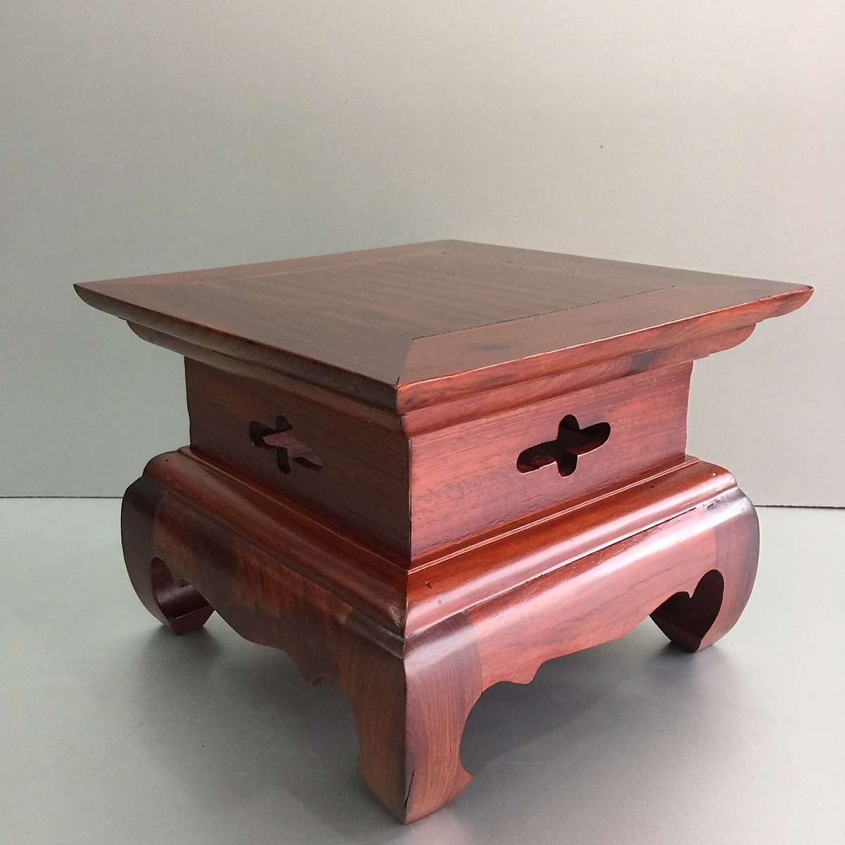 Đôn kê tượng gỗ hương, kê lục bình , kê đồ phong thuỷ mặt 24cm