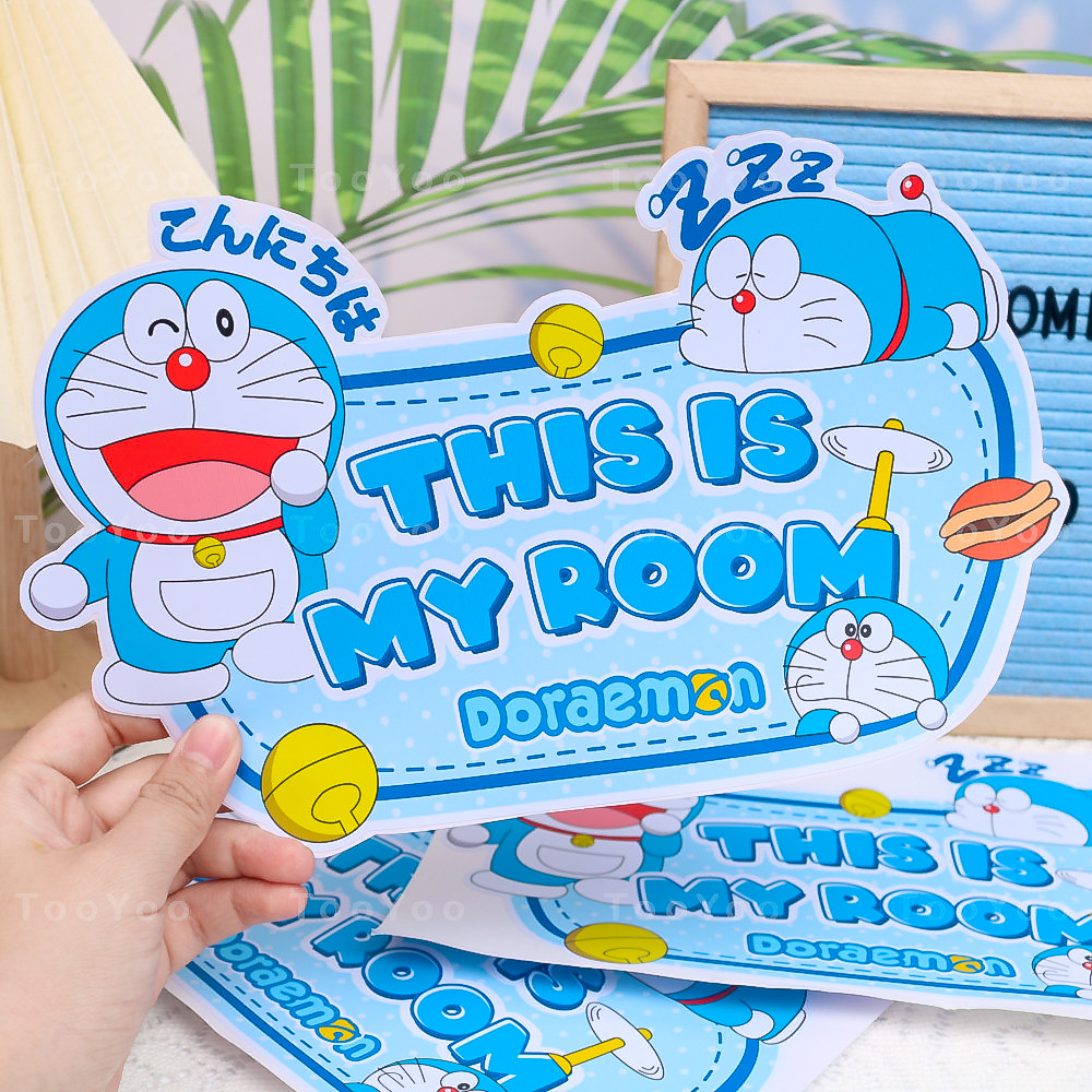 Tấm sticker Doraemon trang trí cửa phòng ngủ TooYoo BK00839
