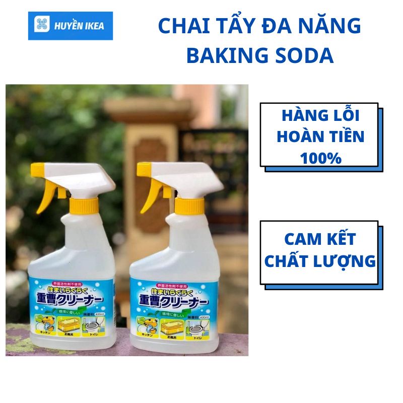 Chai xịt tẩy đa năng baking soda 400ml Rocket (Chai)