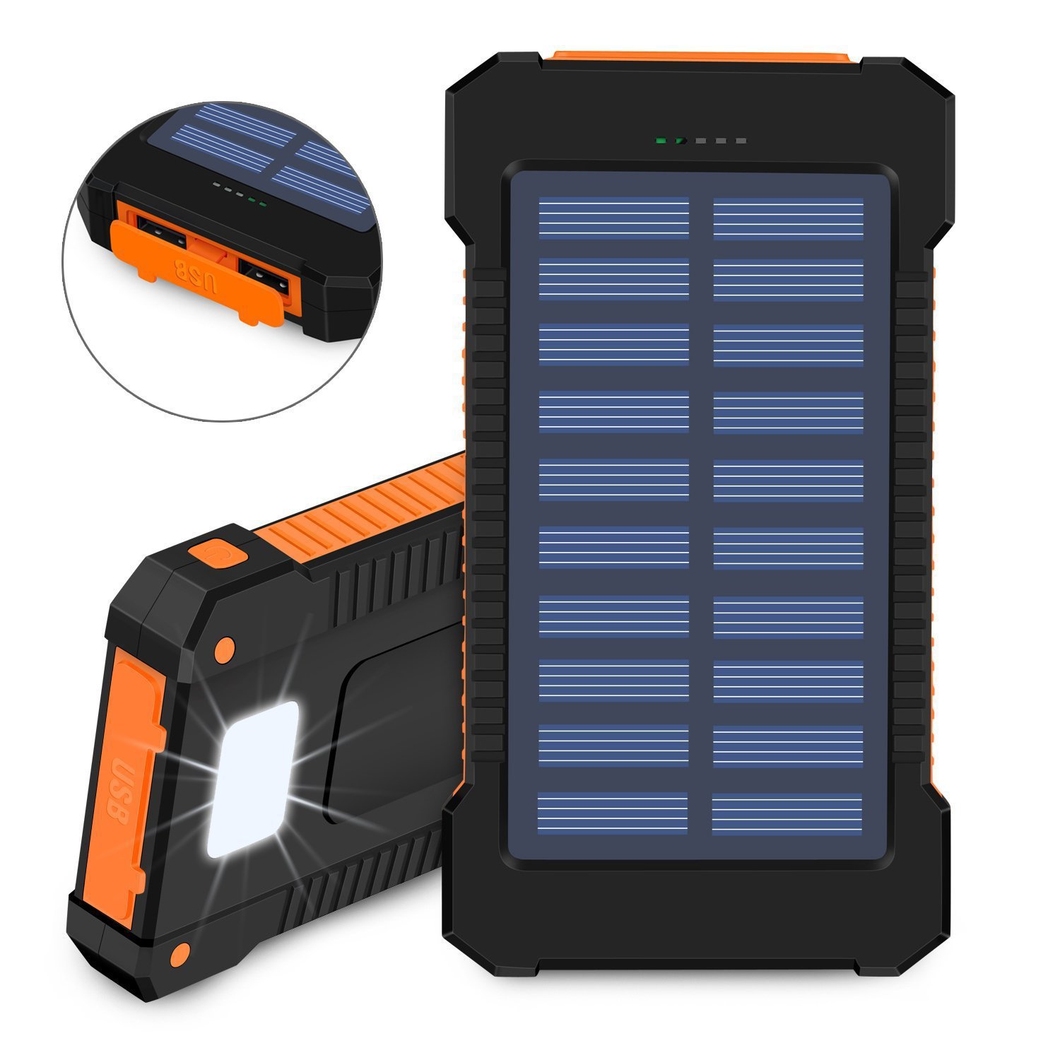 Pin Sạc Dự Phòng Năng Lượng Mặt Trời Solar Changer Chính Hãng 8000 mAh