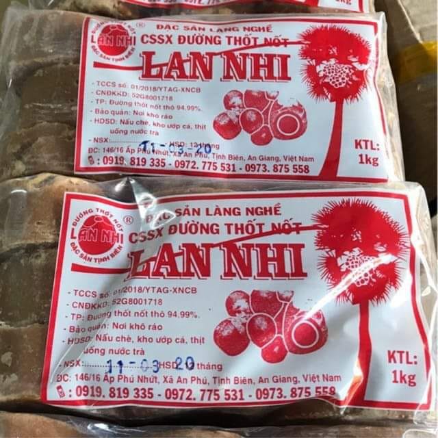 Đường thốt nốt lan Nhi 1kg
