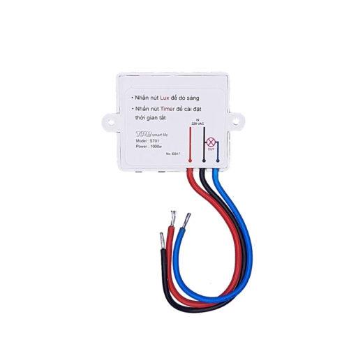 Công tắc cảm biến ánh sáng tpe st01 - công tắc bật tắt - trắng