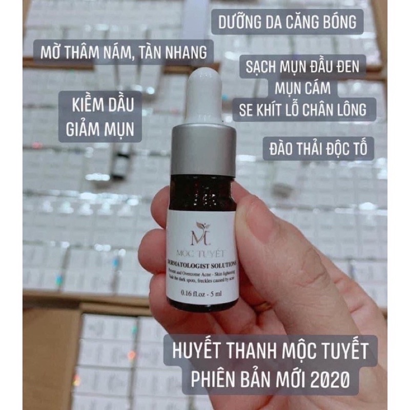 Mộc Tuyết huyết thanh Dành Cho Da mụn Thâm Lọ 5ml