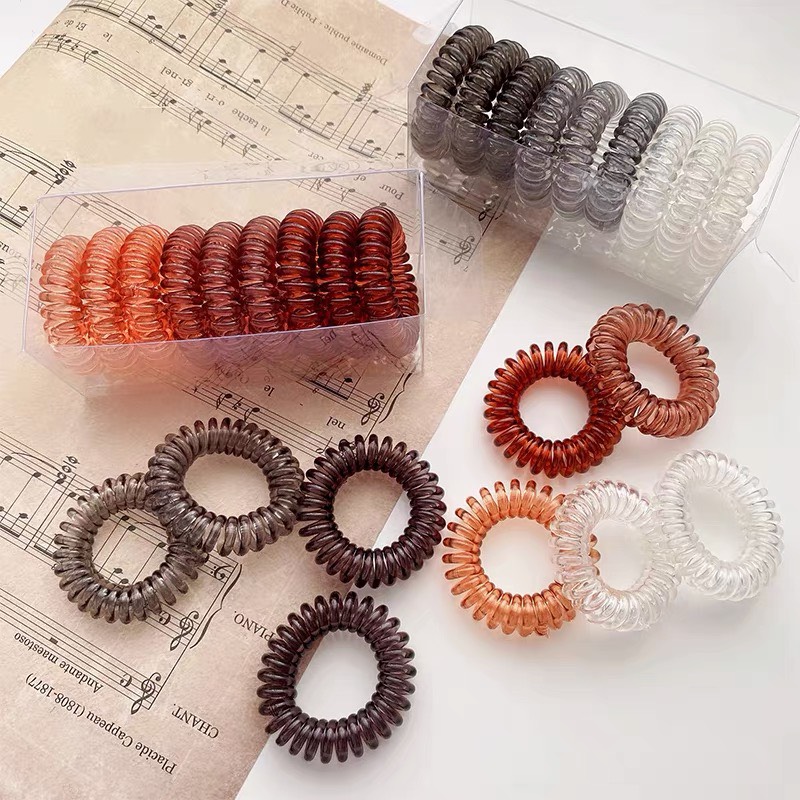 Set 3 cái cột tóc lò xo phong cách hàn quốc