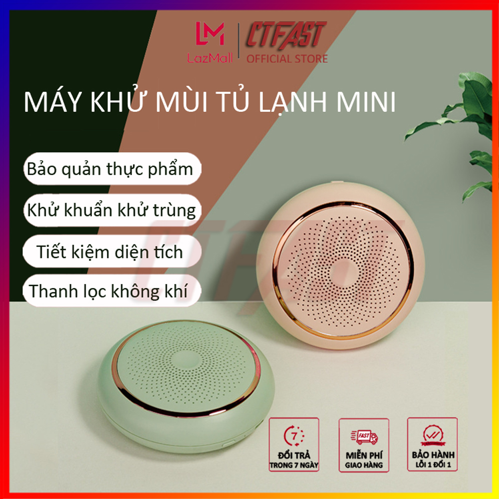 Máy khử mùi tủ lạnh CTFAST : Công nghệ ozone, khử mùi hôi, nấm mốc, loại bỏ dư lượng thuốc trừ sâu, thanh lọc không khí, bảo vệ sức khỏe gia đình