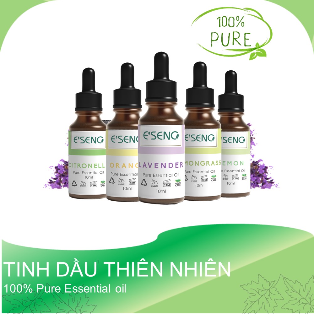 Tinh dầu nguyên chất 100%, Tinh dầu ESENO 10ml nhiều hương thơm lựa chọn, Tinh dau đuổi muỗi xông phòng, massage