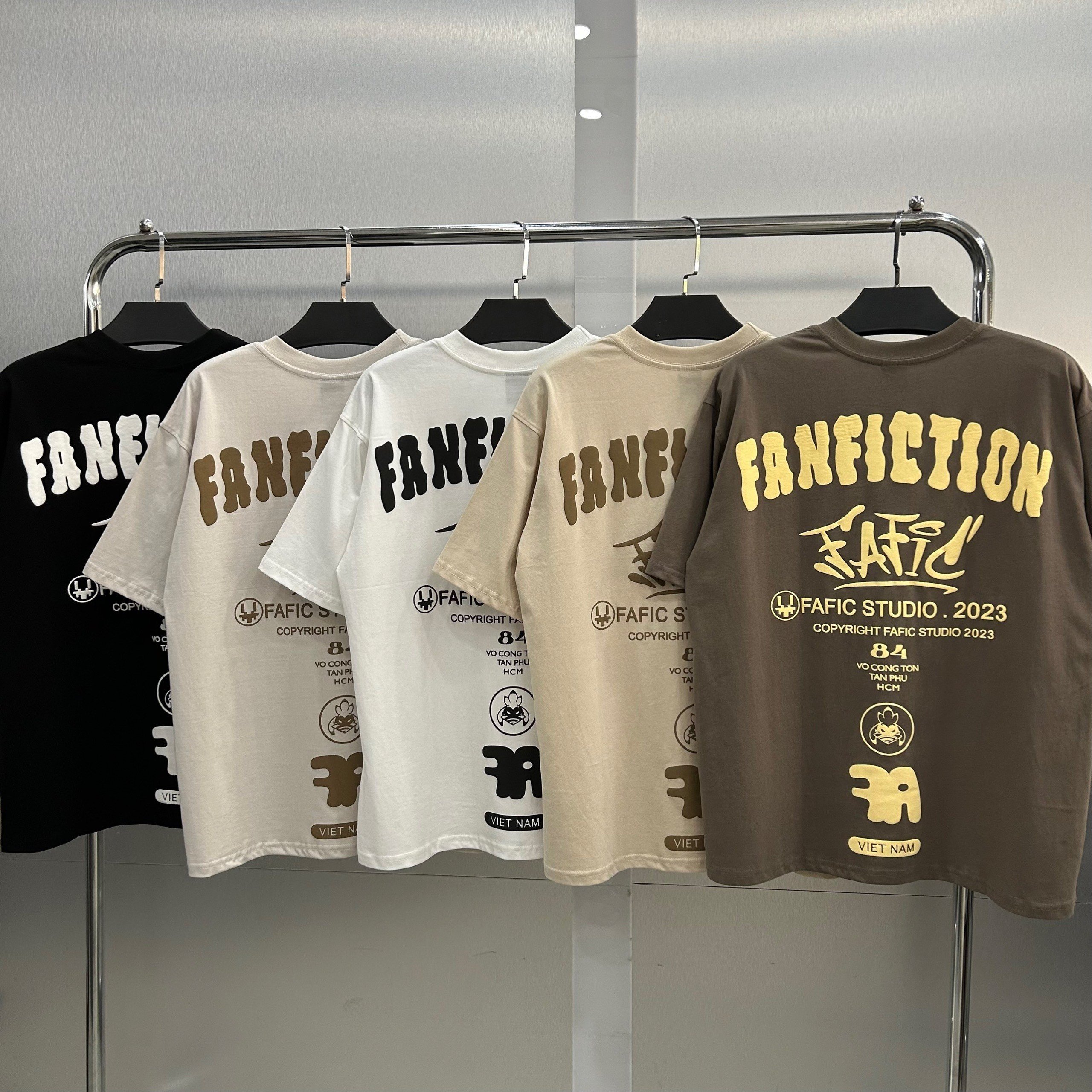 [Hoàn Tiền 15%] Áo Thun Nam Nữ Local Brand FaFic Fanfiction Unisex Tay Lỡ Oversize Full Mạc