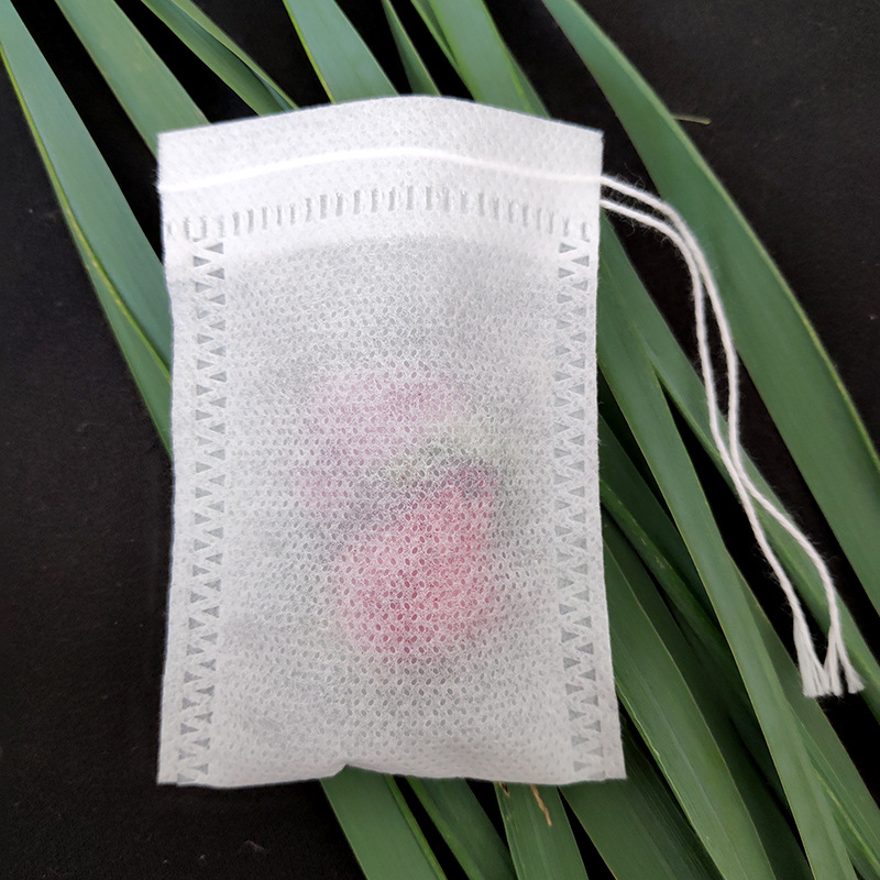 [HCM]Túi lọc trà/ túi vải không dệt có dây rút size 5.5 x 7 cm (100 cái)