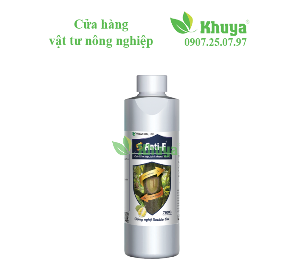 Phân bón lá Vidan Anti F 500ml Giúp Khô nhanh xì mũ và Khỏe cây