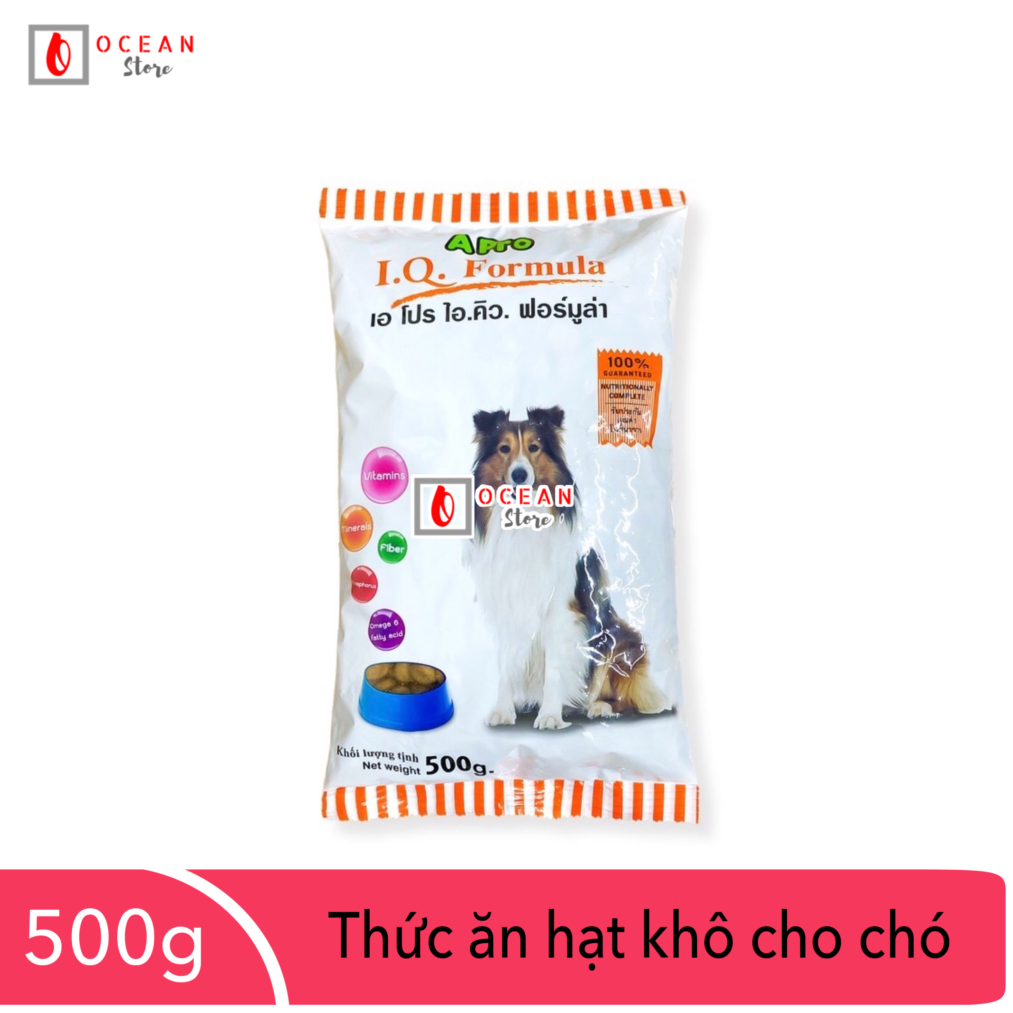 Thức Ăn Hạt Khô Cho Chó APro IQ Formula - Túi 500g