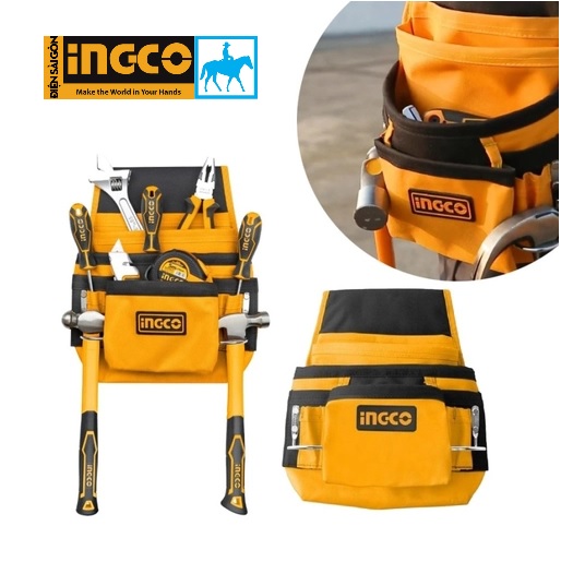 Túi đựng công cụ đeo lưng 320mm x 280mm tools bag ingco htbp01011