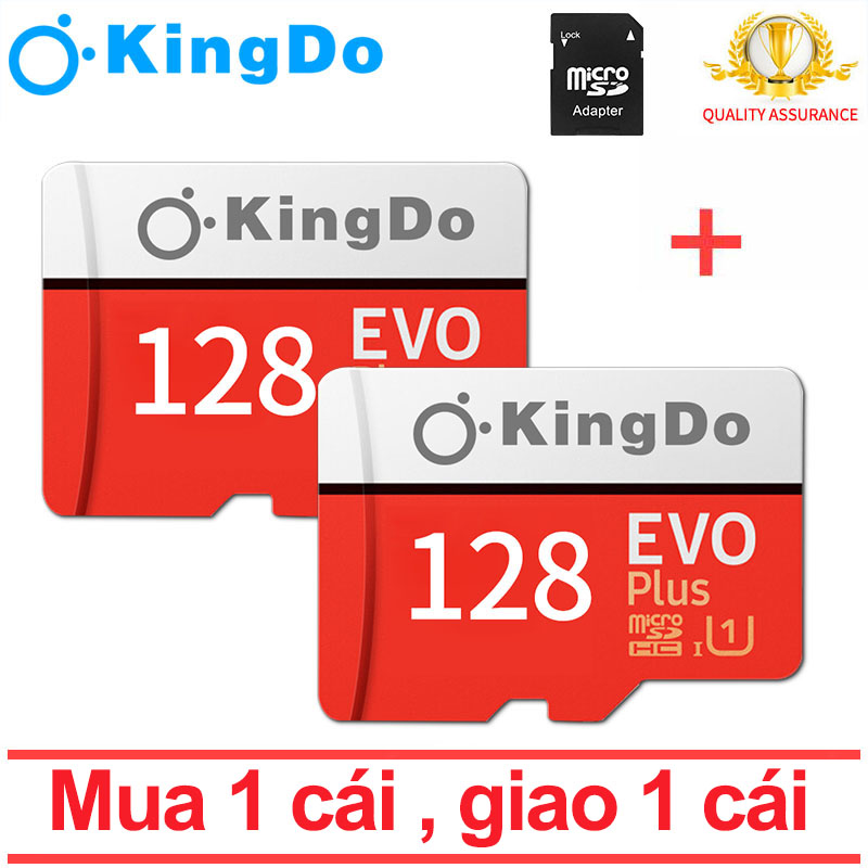Thẻ nhớ micro sd kingdo evo plus 128gb 95mb/s 4k video