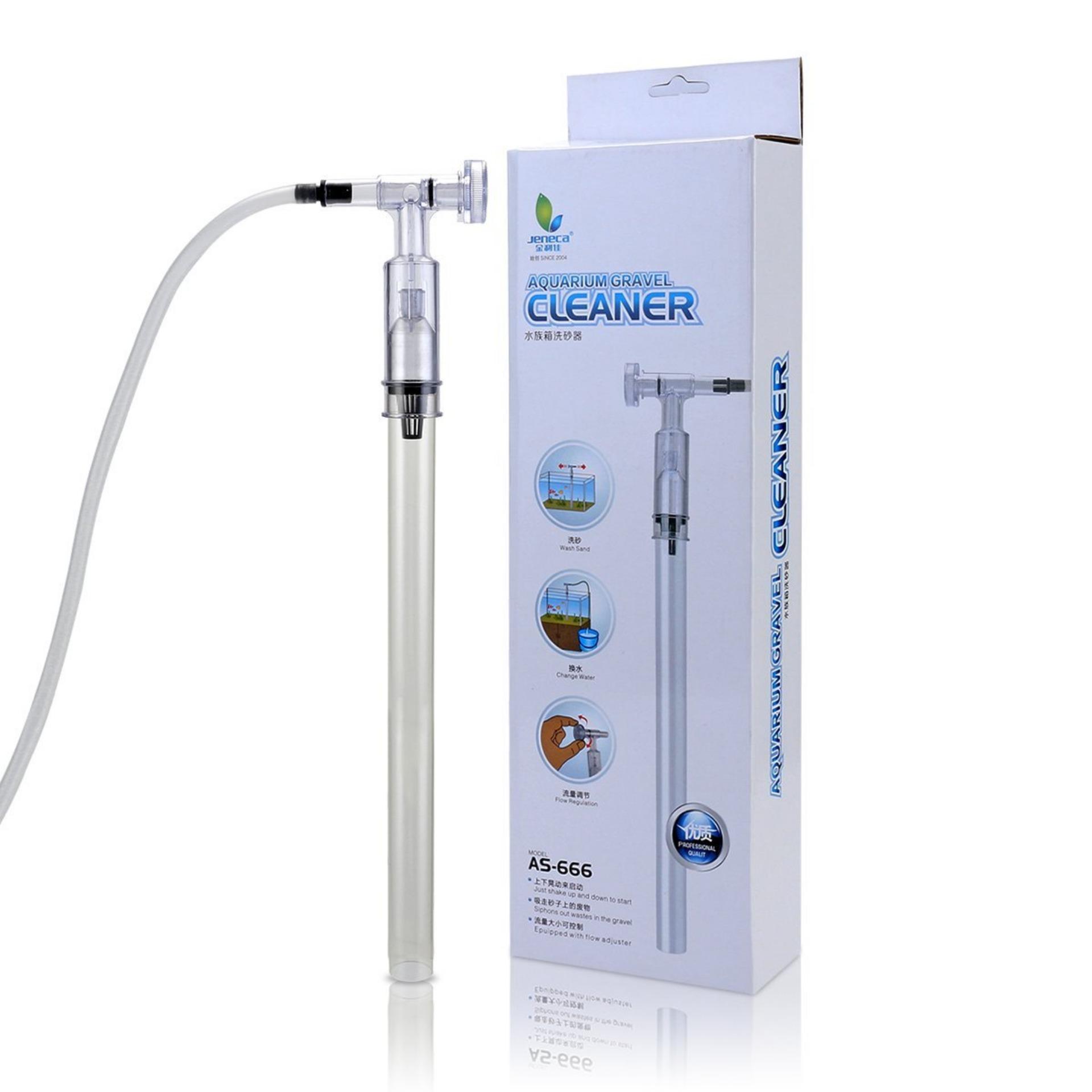 Dụng cụ hút cặn bể cá AS 666B đa năng 2 IN 1 : thay nước, bơm nước, hút đáy hồ cá cầm tay, không cần dùng điện - Công nghệ Nhật Bản. SP phân phối uy tín bởi LYLYSHOP